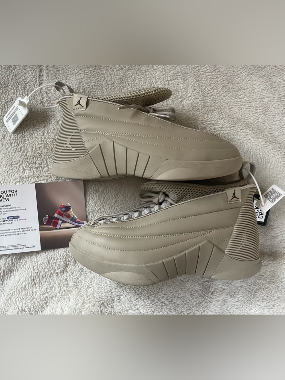 Billie Eilish x Air Jordan 15 Retro SP Beige Tan Sneakers US 6